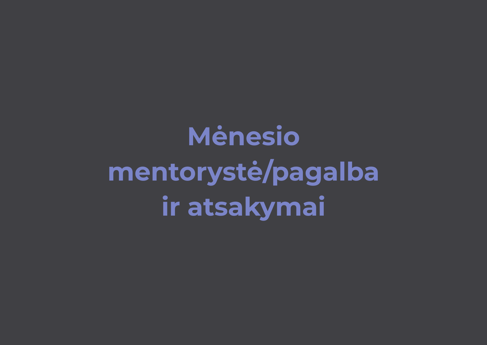Verslo mentorystė