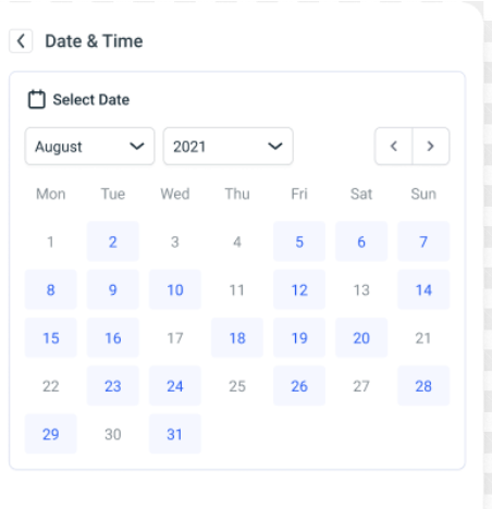 Booking platformos pavyzdys