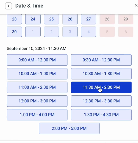 Booking platformos pavyzdys